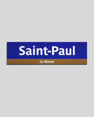 Plaque Métro Saint-Paul - Petit format
