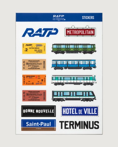 Planche de stickers Metro