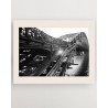 Black and white photograph of welding work on the Austerlitz viaduct - RATP la ligne