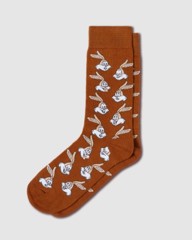 Chaussettes briques Serge le lapin