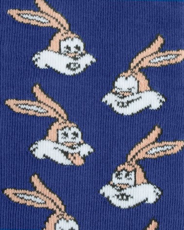 Chaussettes bleues Serge le lapin