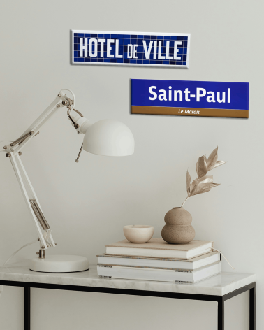 Plaque Métro Saint-Paul - Petit format