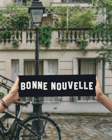 Plaque Métro Bonne Nouvelle - Petit format