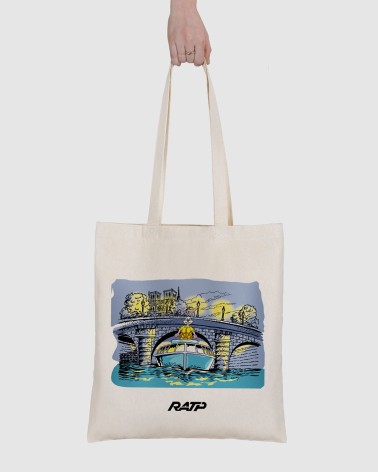 Tote bag Serge le Lapin vintage Bateau Mouche