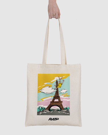 Tote bag Serge le Lapin vintage Eiffel