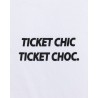 T-shirt Ticket Chic Ticket Choc blanc