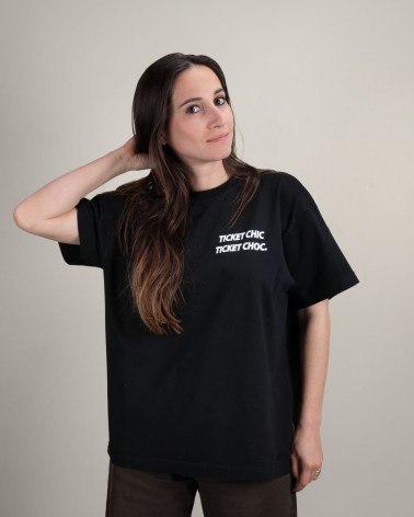 T-shirt Ticket Chic Ticket Choc noir