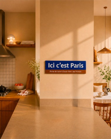 Plaque Ici C'est Paris - petit format