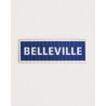 Belleville metro fridge magnet, blue and white - RATP la ligne