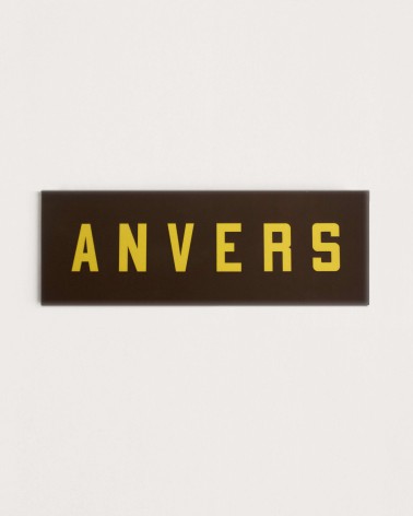 Anvers, black and yellow metro fridge magnet - RATP la ligne