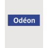 Odeon metro fridge magnet, blue and white - RATP la ligne