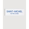 Saint-Michel Notre-Dame RER metro fridge magnet, white and blue - RATP la ligne