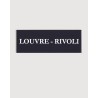 Louvre metro fridge magnet - Rivoli, black and white - RATP la ligne