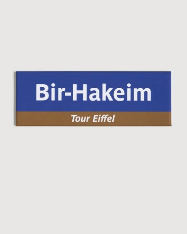 Bir-Hakeim - Tour Eiffel - Fridge magnet blue and white - RATP la ligne