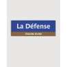 La Défense RER metro fridge magnet - RATP la ligne