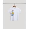 White children's T-shirt with metro bunny print - RATP la ligne