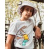 White children's T-shirt with metro bunny print - RATP la ligne