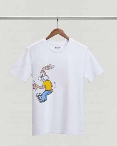 T-shirt Serge le lapin RATP blanc