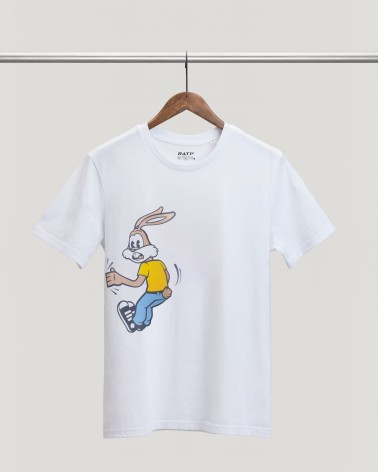 T-shirt Serge le lapin RATP blanc