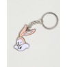 Keyring Serge the Rabbit - Pink and white - RATP la ligne