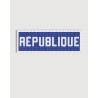 République, blue and white metro fridge magnet - RATP la ligne