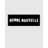 Bonne Nouvelle metro fridge magnet, black and white - RATP la ligne