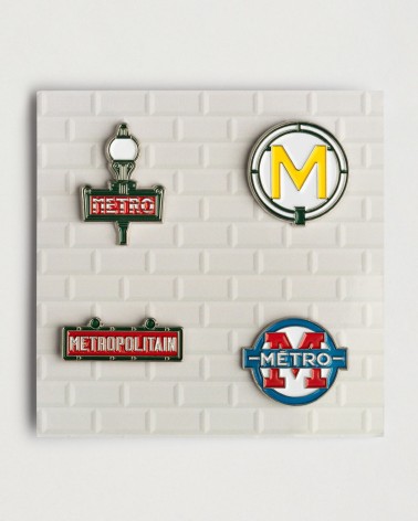 Set de 4 pins métro - RATP la ligne