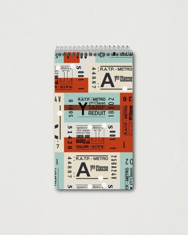 Smartbook A6 Tickets Vintage x Papier Tigre
