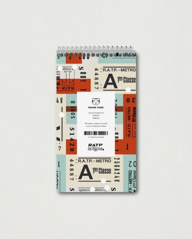 Smartbook A6 Tickets Vintage x Papier Tigre