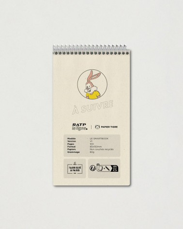 Smartbook A6 Tickets Vintage x Papier Tigre
