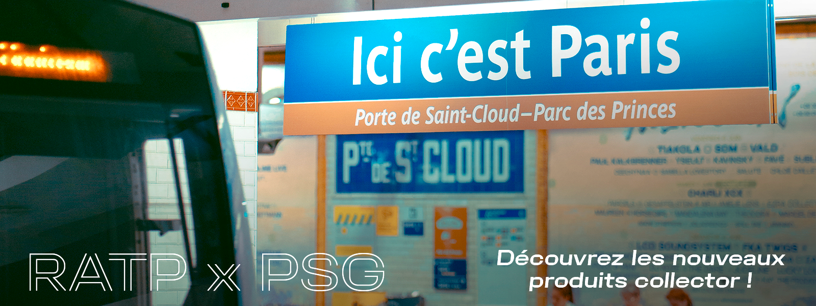Collection RATP x PSG — Porte de Saint-Cloud
