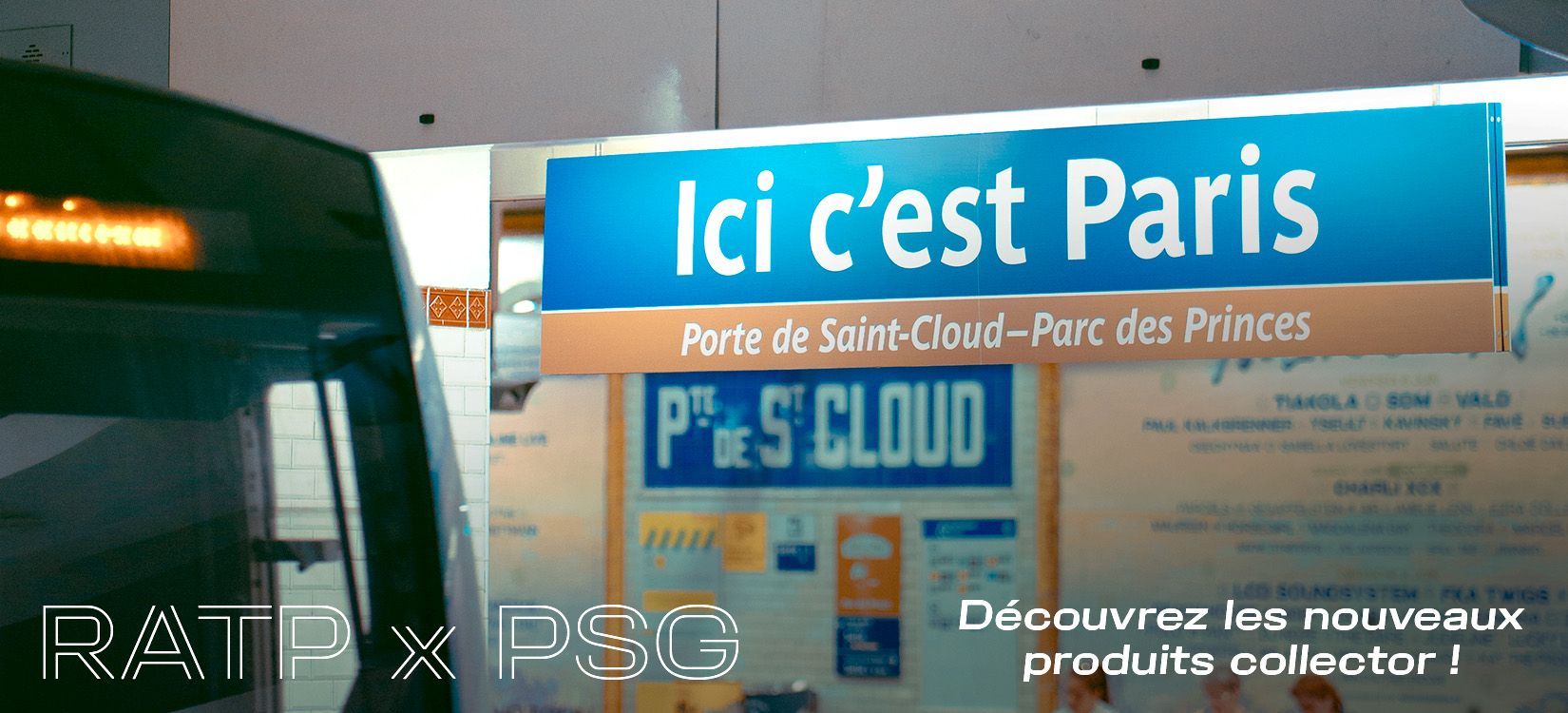 Collection RATP x PSG — Porte de Saint-Cloud